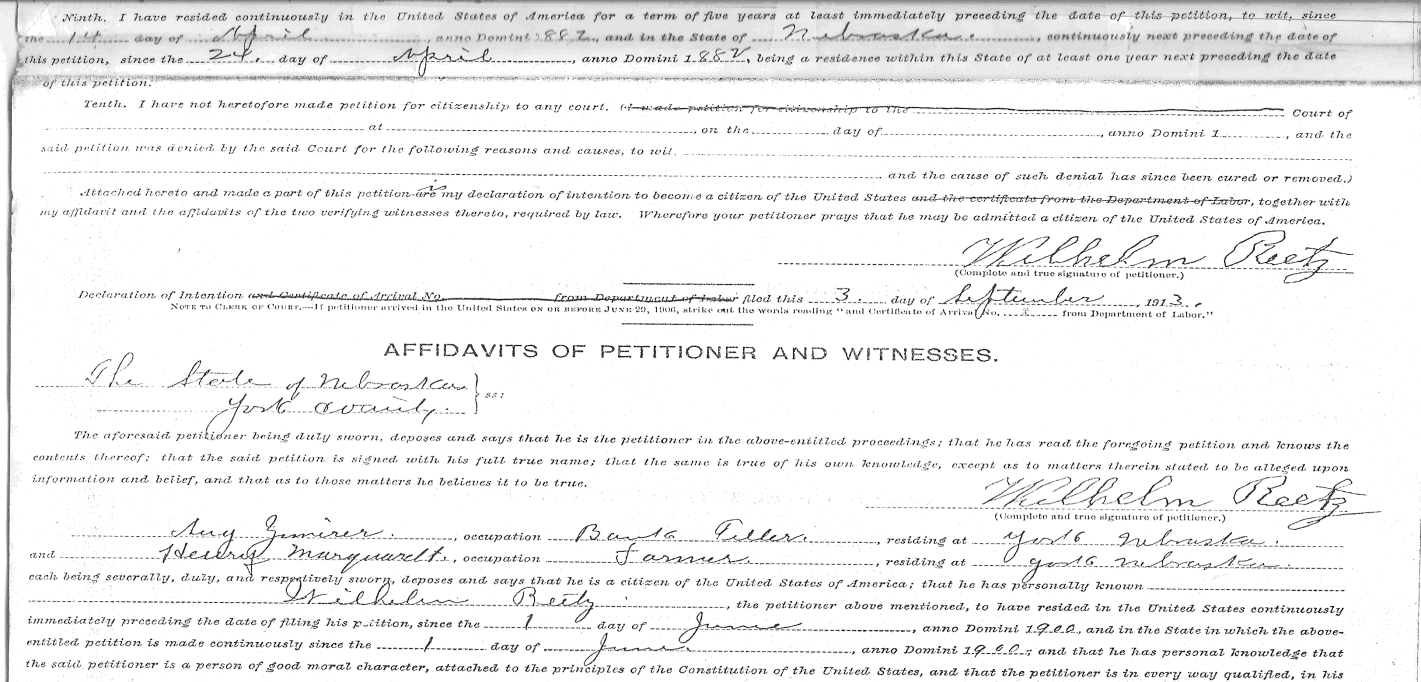 Naturalization Petition